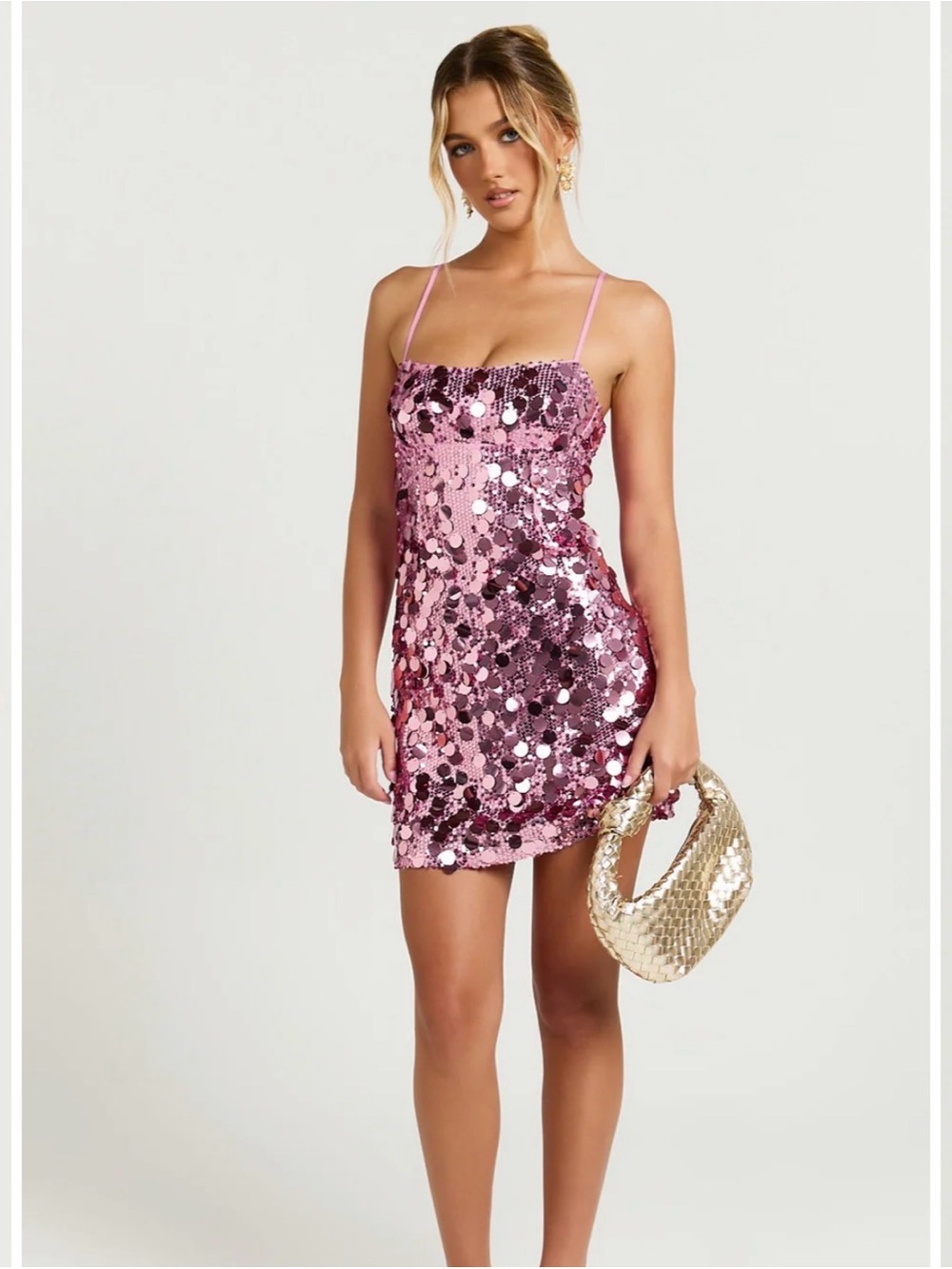 Showpo Pink Sequin Dress